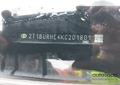 2019 Toyota Corolla L из США, поврежденный, VIN 2T1BURHE4KC201801